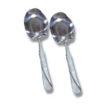 2-Piece Stainless Steel BIg RIce Panja Set for Rice Serving