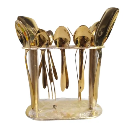 29 Pcs Golden Cutlery Set For Dining