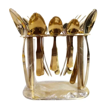 29 Pcs Golden Cutlery Set For Dining