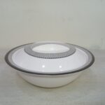 Printed Melamine Double Glazed 9.5 inch Donga With Cover For Serving