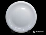 Melamine White Color Double Glazed Rice Plate 10 inch For Dining