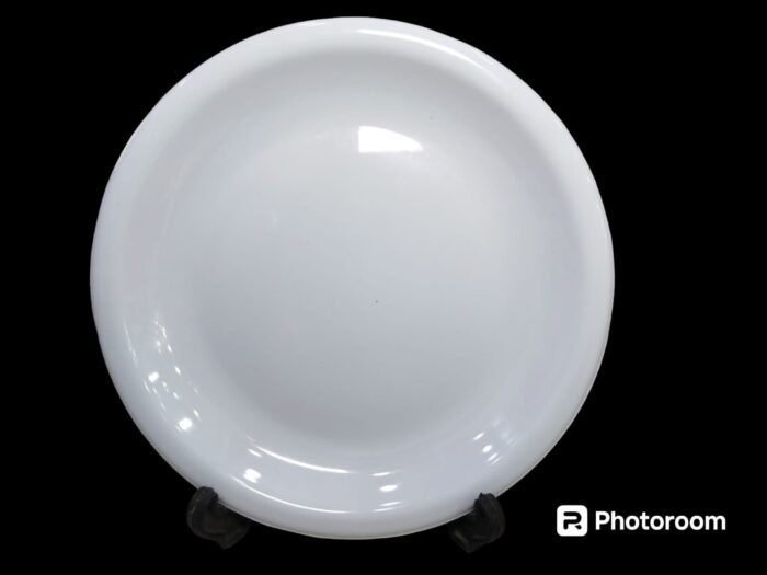 Melamine White Color Double Glazed Rice Plate 10 inch For Dining