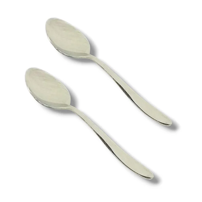 6 Pcs Stainless Steel Dessert Spoon for Dining
