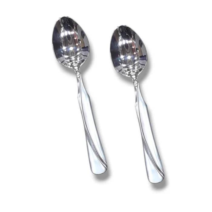 6-Piece Stainless Steel Dessert Spoon Set for Dining