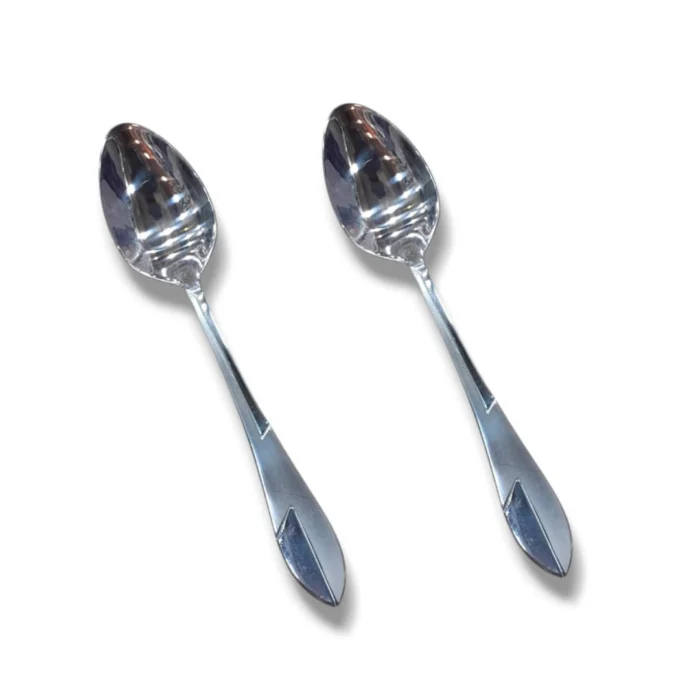 6-Piece Stainless Steel Dessert Spoon Set for Dining