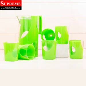 7 Pcs Acrylic Water Set which includes 6 piece tumbler and 1 pitcher