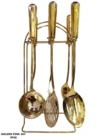 7 Pcs Golden Kitchen Tool Set