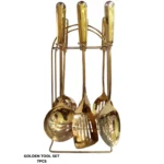 7 Pcs Golden Kitchen Tool Set