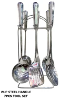 7 Pcs Stainless Steel Handle Kitchen Utensil Set
