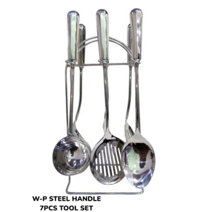 7 Pcs Stainless Steel Handle Kitchen Utensil Set