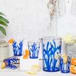 7 Pcs Acrylic Water Set Which Includes 6 Pcs Tumbler+ 1 Pcs Pitcher in Blue Color