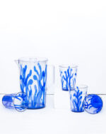 7 Pcs Acrylic Water Set which includes 6 Pcs Tumbler and 1 Pcs Pitcher in Blue Color