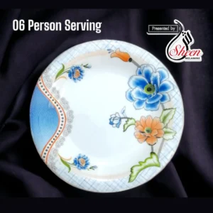 74 Piece Single Glazed Melamine Dinner Set For 6 Person