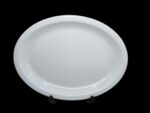 Melamine White Color Double Glazed 14.5 inch Rice Dish For Serving