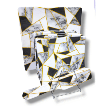 8-Piece Printed Cake Serving Set – Available in 3 Designs -