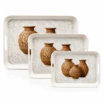 Orchid Melamine Printed Tray in 3 Sizes (1 Piece)