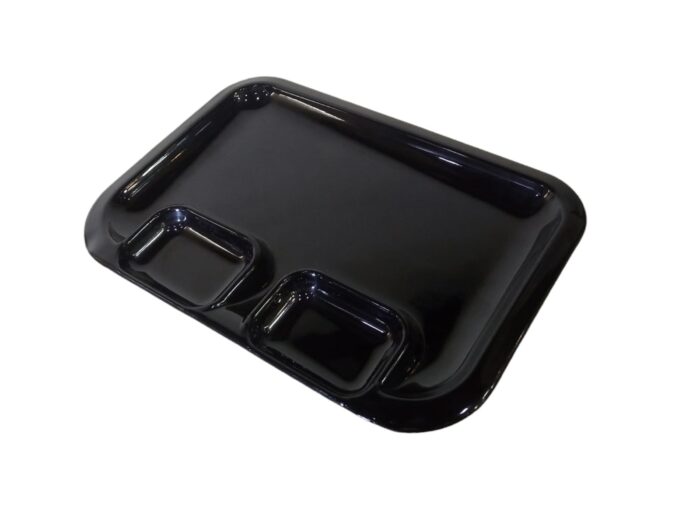 Melamine Black Color Fish Platter 30 cm For Serving