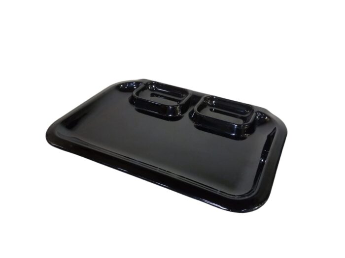 Melamine Black Color Fish Platter 30 cm For Serving
