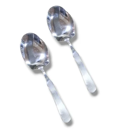 Stainless steel 2 pcs big panja rice serving spoon set for serving rice
