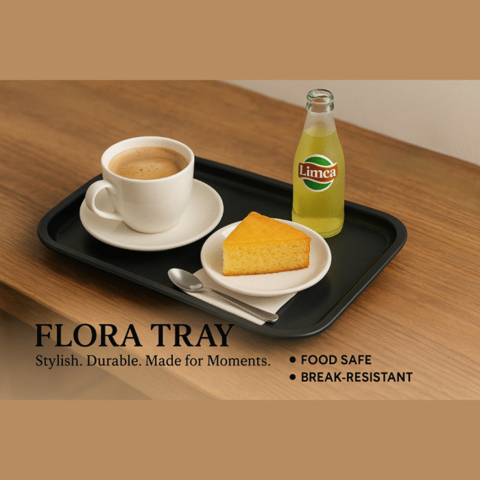Melamine Black Color Tray For Serving