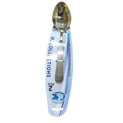 2 Pcs Stainless Steel Oval Shape Curry Serving Spoon For Serving
