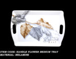 Printed Melamine Serving Handle Tray in 3 Sizes – Small, Medium, and Large