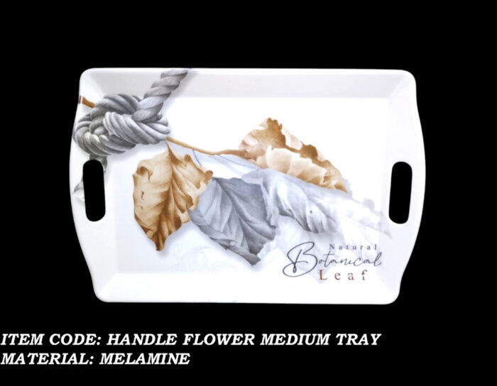 Printed Melamine Serving Handle Tray in 3 Sizes – Small, Medium, and Large