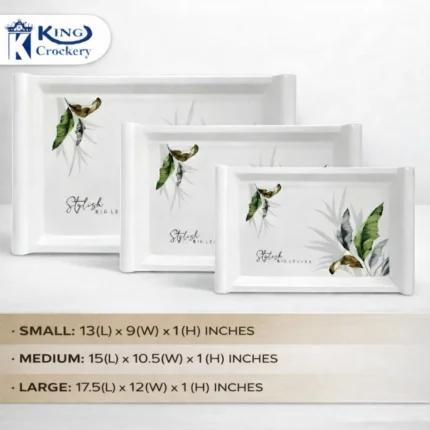 Melamine Printed Tray in 3 Sizes