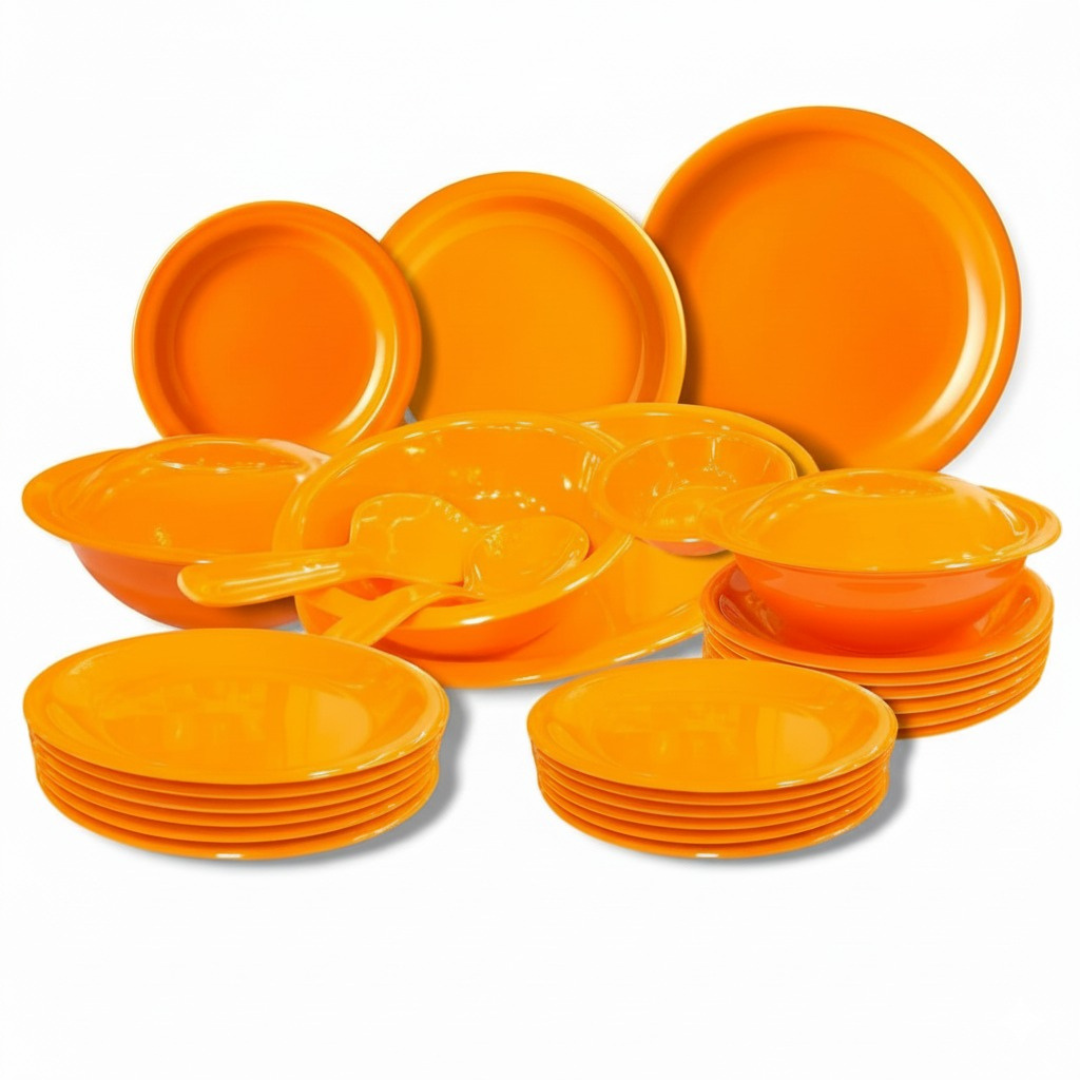 Orange Double Glazed Melamine Dinnerware Loose Range