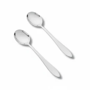 Stainless steel 2 pcs curry serving round shape spoon