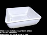 Melamine Cream Color Bowl 8 inch For Serving