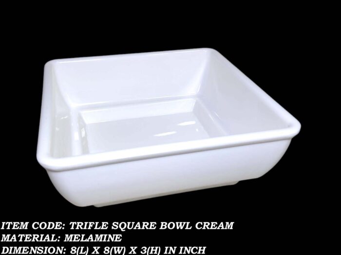 Melamine Cream Color Bowl 8 inch For Serving