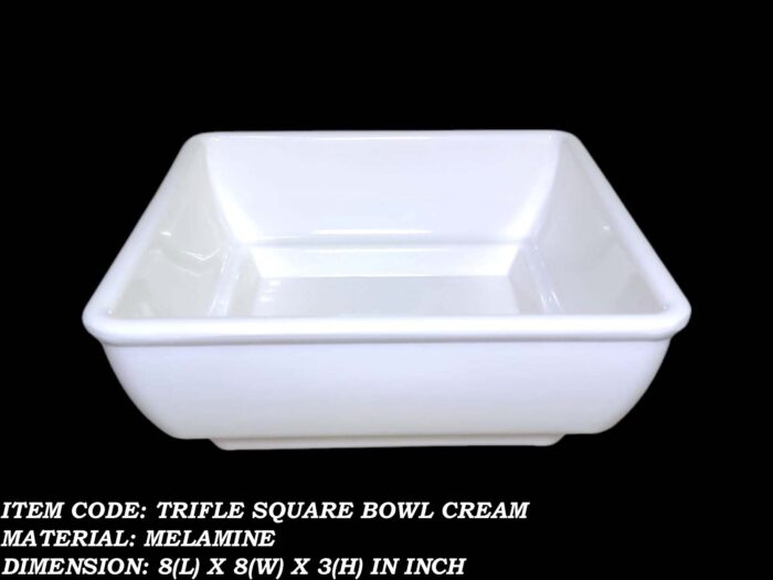 Melamine Cream Color Bowl 8 inch For Serving
