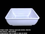Melamine White Color Bowl 8 inch For Serving