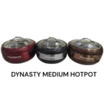 Dynasty Medium Hotpot in Red, Brown and Grey Color For Food Storage