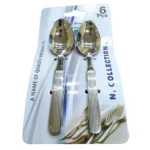 Stainless Steel 6 Pcs Dessert Spoon Set For Dining