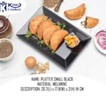 Melamine Black Color Small Platter For Serving