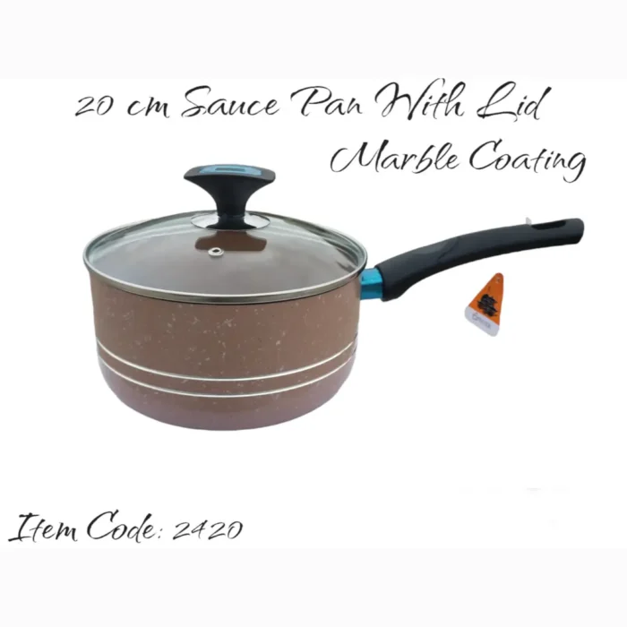 Any Cook 20 cm Marble Coated Sauce Pan With Lid