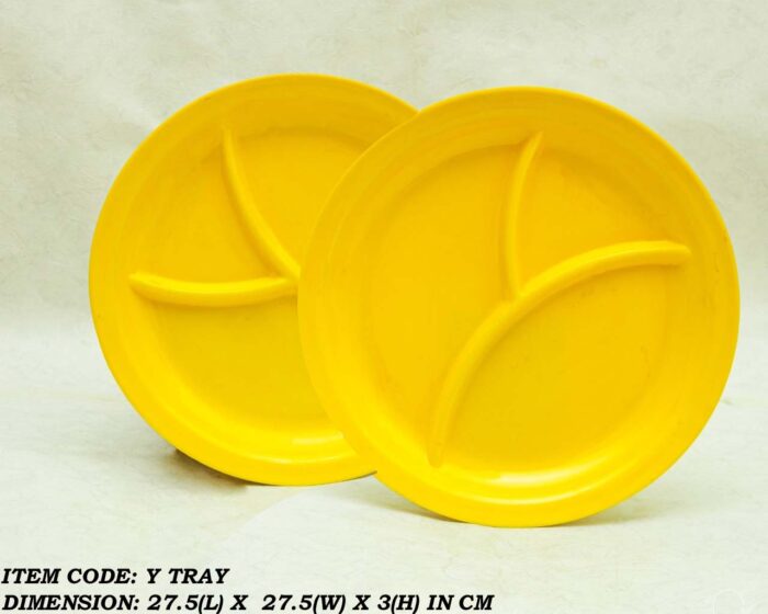 Melamine Serving Yellow Color Tray