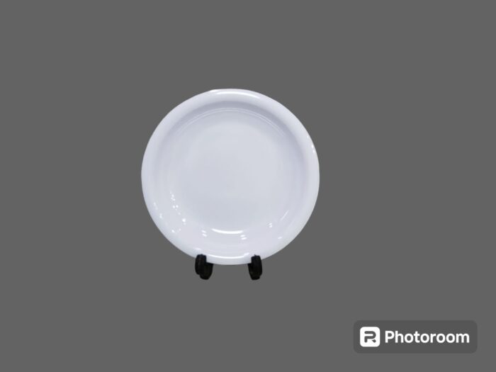 Melamine White Color Double Glazed 8.5 inch Soup Plate For Serving