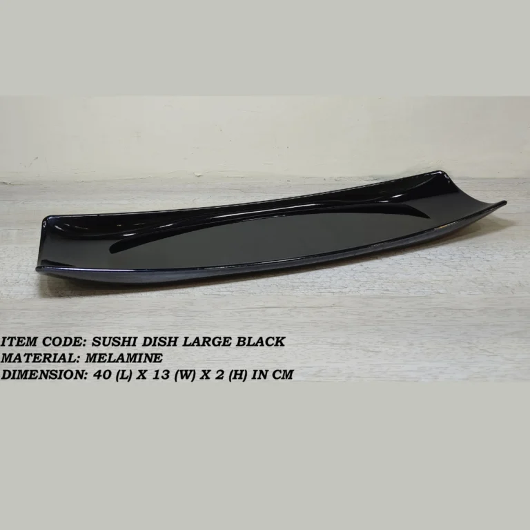 Black Color Melamine Dish For Serving