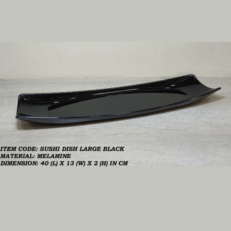 Black Color Melamine Dish For Serving