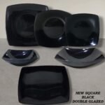 Black Melamine Double Glazed Loose Dining Items Range For Dining and Serving