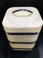 Camel Hotpot in 3 Layer in Pink, Grey and Green Color For Food Storage