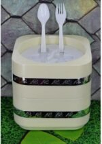 Camel Hotpot in 3 Layer in Pink, Grey and Green Color For Food Storage