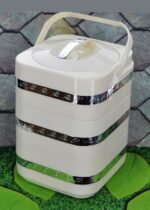 Camel Hotpot in 3 Layer in Pink, Grey and Green Color For Food Storage