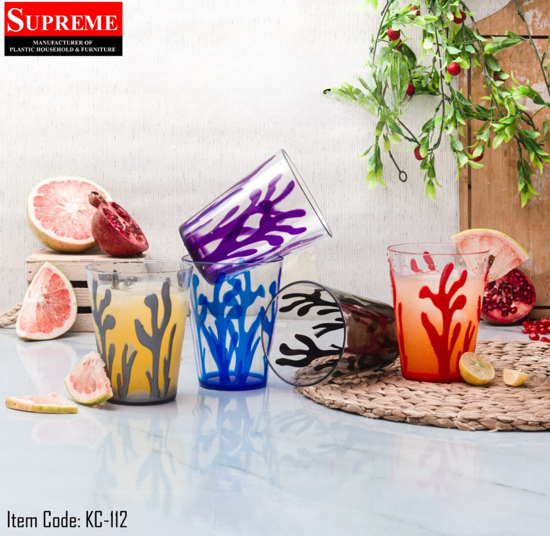 colorful acrylic glass
