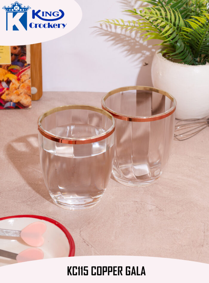 Coppered-Lined Acrylic Glass For Drinking