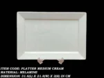 melamine medium size platter in cream color