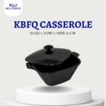 Melamine Black Color 20.5 Donga With Cover For Serving